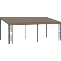 vidaXL Wand-Pavillon 3 x 6 m Taupe