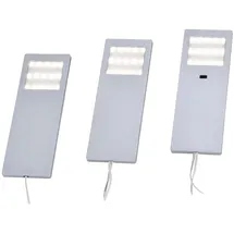 Paul Neuhaus LED-Unterbauleuchten Helena Silber 3er-Set