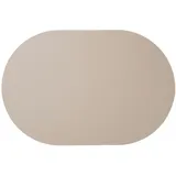Asa Selection Tischset Leather Optic Fine 49,5x33cm Kunststoff Grau Stone