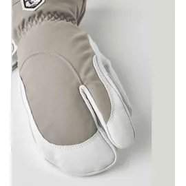 Hestra Heli Ski 3-Finger Skihandschuhe Beige/Khaki 9