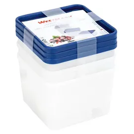 Westmark Trio Gefrierdose blau 1,25 l 3-teiliges Set