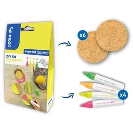 Pilot Pen PINTOR Kreativmarker DIY-Set 4 St. Kork Untersetzer