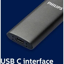 Philips Externe SSD 250GB, USB-C 3.0 (FM25SS030P/00)