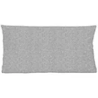 Biberna 0840500 Melange-Flanell Kopfkissenbezug sturmgrau 1x 40x80 cm