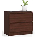 Akord Nachtschrank Akord 60 x 60 x 55 cm Wenge