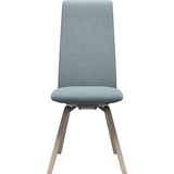 Stressless® Polsterstuhl Laurel, High Back, Größe M, mit schräggestellten Beinen in Eiche gekalkt blau