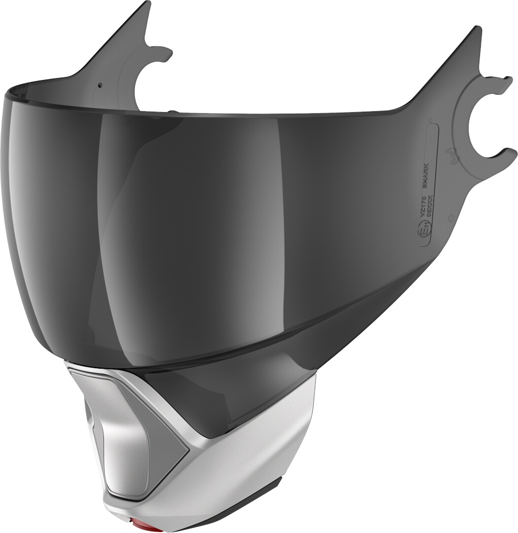 Shark Evojet Visor en Chin Gordijn Set, grijs, Eén maat Voorman