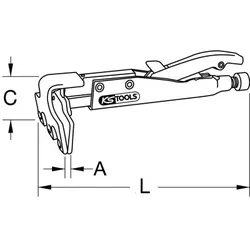 Schweiß-Gripzange, 205mm