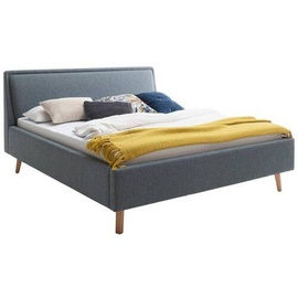Meise Möbel Polsterbett Frieda wahlweise mit Lattenrost und Bettkasten, blau