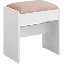 VASAGLE Hocker 45 x 28,6 x 45 cm Samt Rosa
