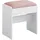 VASAGLE Hocker 45 x 28,6 x 45 cm Samt Rosa