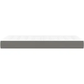 vidaXL Taschenfederkernmatratze Dunkelgrau 90 x 200 cm H3