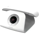 Logicom - Retro 2 DECT – Schnurloses Telefon mit Anrufbeantworter – Weiß