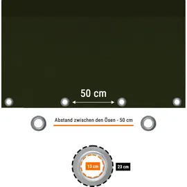 PolyTarp Abdeckplane 3 x 4 m Grün