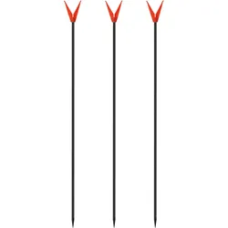 Rutenhalter 75cm – V-Rutenhalter mit Schnurlaufkerbe – Rutenauflage 3 Stück EINHEITSGRÖSSE