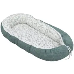 ULLENBOOM Babynest & Cocoon Waffel Motiv Grün