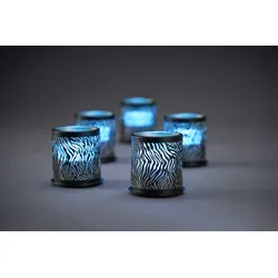 Duni LED Mini Lamp, wiederaufladbar, 4er Set Ersatzlampen 48 x Ø 50 mm 13 Std. Weiß, 4 Stk/Krt (1 x 4 Stk)