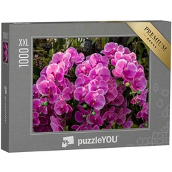 puzzleYOU Puzzle Puzzle 1000 Teile XXL „Blütenmeer im Orchideengarten“, 1000 Puzzleteile, puzzleYOU-Kollektionen Orchideen
