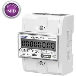 Digitaler LCD Wechselstromzähler 3-Phasen-Anzeige des Stromverbrauchs mit MID Zertifikat 80A 2408