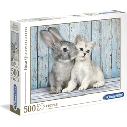 Clementoni Katze und Hase (500 Teile)