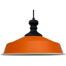 Bamyum Asletl Industrial Orange Metall Lampe