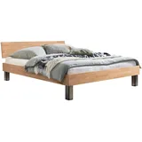 Hasena Massivholzbett Lodi 100 x 200 cm Holz Eiche Bianco