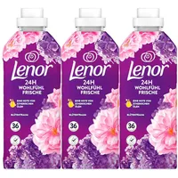 3x756ml Lenor Weichspüler Blütentraum 24H Wohlfühl Frische 108WL