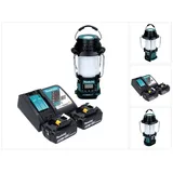 Makita DMR 056 RT Akku Radio 18 V FM DAB+ mit Laterne 360° Taschenlampe IP65 Baustellenradio