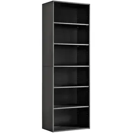 mokebo Bücherregal 60 x 34,5 x 180 cm Anthrazit