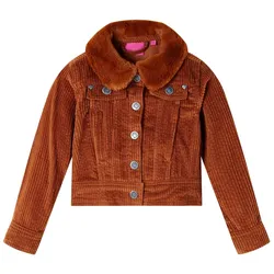 Kinderjacke Cord Cognac 140