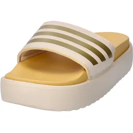 Adidas Damen Adilette Platform Slides, crystal sand/gold met/semi spark, 42 EU