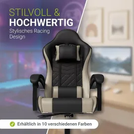 Juskys HyperSeat Kunstleder Schwarz