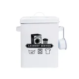 Hti-Living Waschmittelbox Landhaus 18 x 16 x 23 cm 1-tlg. weiß