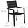 Relaxdays Gartenstuhl 90 x 53,5 x 59 cm schwarz 2 St.
