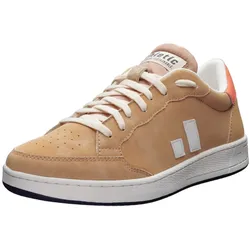 Sneaker ETHLETIC "Jesse", Gr. 41, braun (tan beige, bleached orange), Obermaterial: 55% Polyurethan, 45% Polyester; Futter: 100% Polyester; Decksohle: 100% Polyester; Sohle: Naturkautschuk, Gummi, Schuhe, recyceltes Produkt
