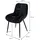 ML-Design Esszimmerstuhl Samt schwarz 6er Set
