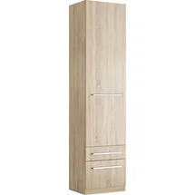 Priess Wäscheschrank Barcelona 48 x 193 x 36 cm Braun/Beige