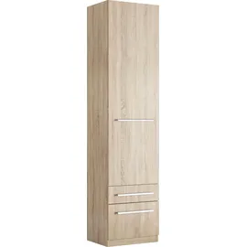 Priess Wäscheschrank Barcelona 48 x 193 x 36 cm Braun/Beige