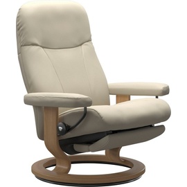 Stressless Stressless® Relaxsessel »Garda«, verstellbar, optional 2-motorisch, Größe M & L, Gestell Eiche, beige