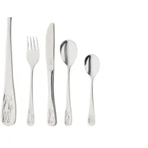 JUSTINUS Kinderbesteck Meine Tiere 4tlg. Edelstahl Transparent Poliert