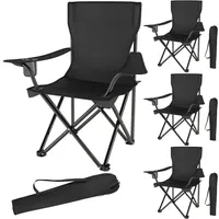 Tectake tectake® Set Campingstuhl, faltbar, geringes Gewicht, 80 x