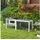 PawHut Kleintierstall 156 x 58 x 68 cm Hellgrau