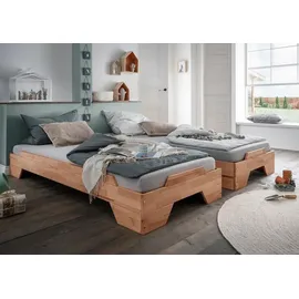 Main Möbel Stapelbett Pisa 90 x 200 cm Buche massiv natur geölt
