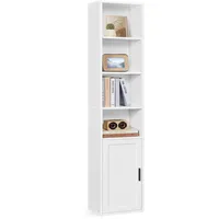 VASAGLE Bücherregal 24 x 31,8 x 175 cm Wolkenweiß