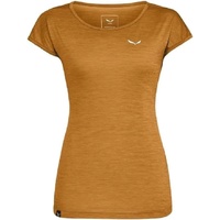 Salewa Puez Melange Dry T-shirt Women, golden brown melange, S