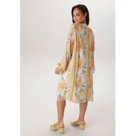 aniston plus Sommerkleid Geblümt Gelb/Weiß 54
