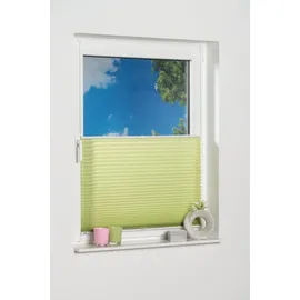 K-HOME Klemmfix-Plissee Pisa 120 x 130 cm Fenstergröße (Velux) Grün