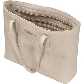 Valentino Pansy Shopper Polyurethan Ecru