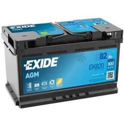 Exide EK820 Start-Stop AGM 12V 82Ah 800A Autobatterie