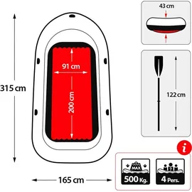 Intex Schlauchboot Excursion 4 Set (68324NP)